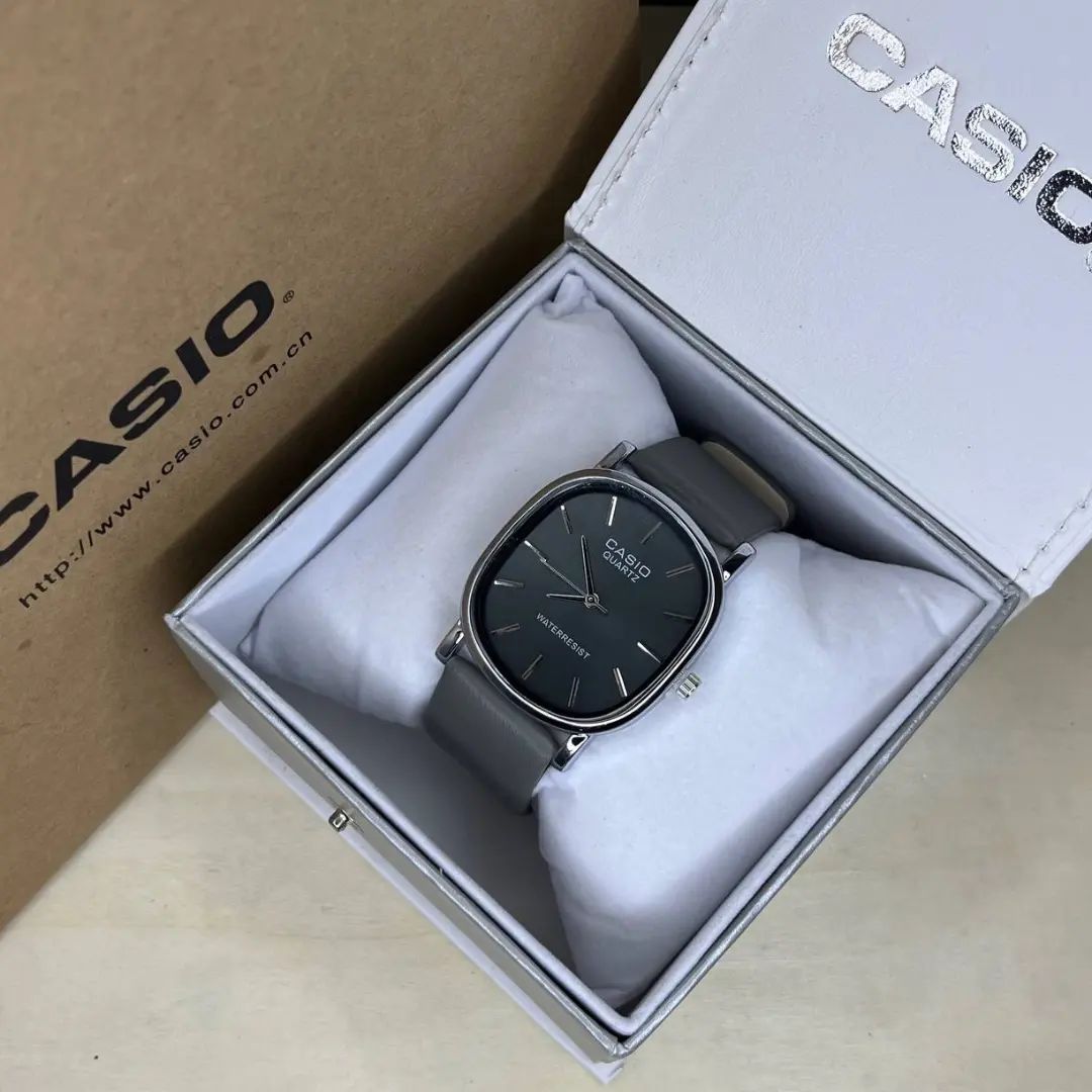Casio Quartz Leather Watch